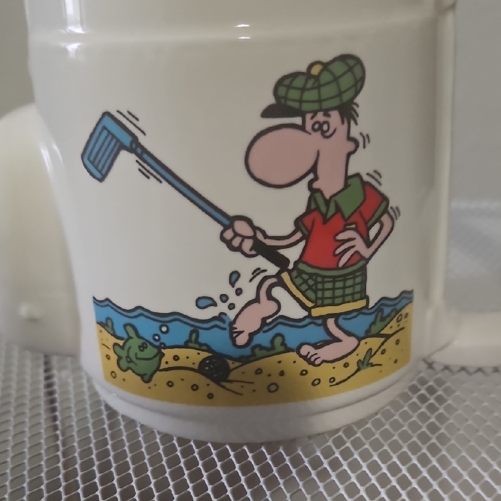 Playful Golf Cartoon Mug - White - Picture 2 of 8